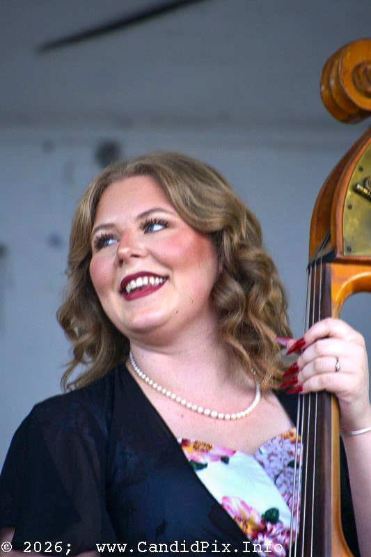 Grace Timmerman with Larry Efaw & The Bluegrass Mountaineers at the debut Remington Ryde Reunion Bluegrass Festival - photo © Bill Warren