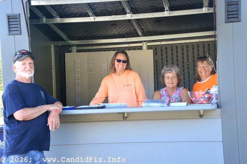Gate crew on duty at the 2026 Nothin' Fancy Bluegrass Festival - photo © Bill Warren
