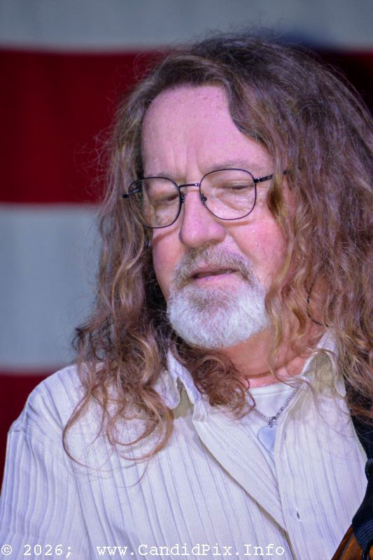 Mike Andes with Nothin' Fancy at the 2026 Nothin' Fancy Bluegrass Festival - photo © Bill Warren