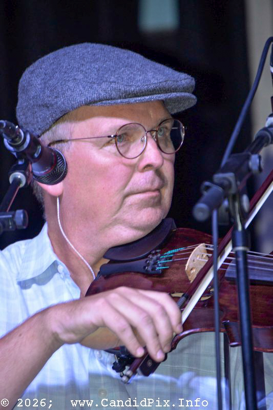 Chris Sexton with Nothin' Fancy at the 2026 Nothin' Fancy Bluegrass Festival - photo © Bill Warren