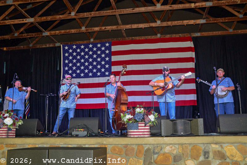 Blue Ridge Thunder at the 2026 Nothin' Fancy Bluegrass Festival - photo © Bill Warren