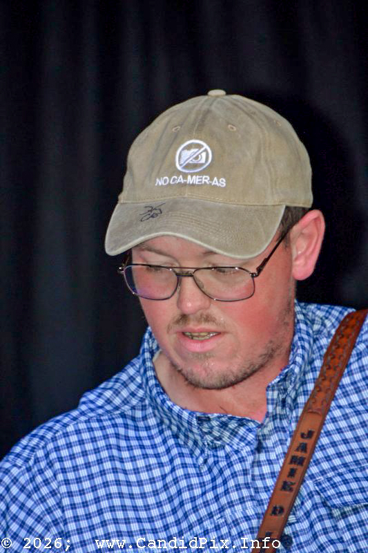 Jamie Sparks with Blue Ridge Thunder at the 2026 Nothin' Fancy Bluegrass Festival - photo © Bill Warren