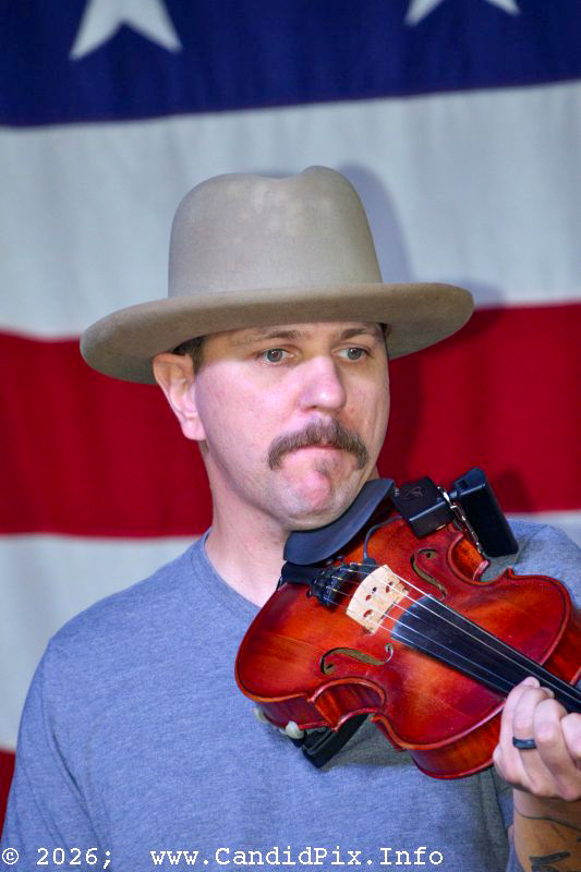 Jamie Harper with The Grascals at the 2026 Nothin' Fancy Bluegrass Festival - photo © Bill Warren