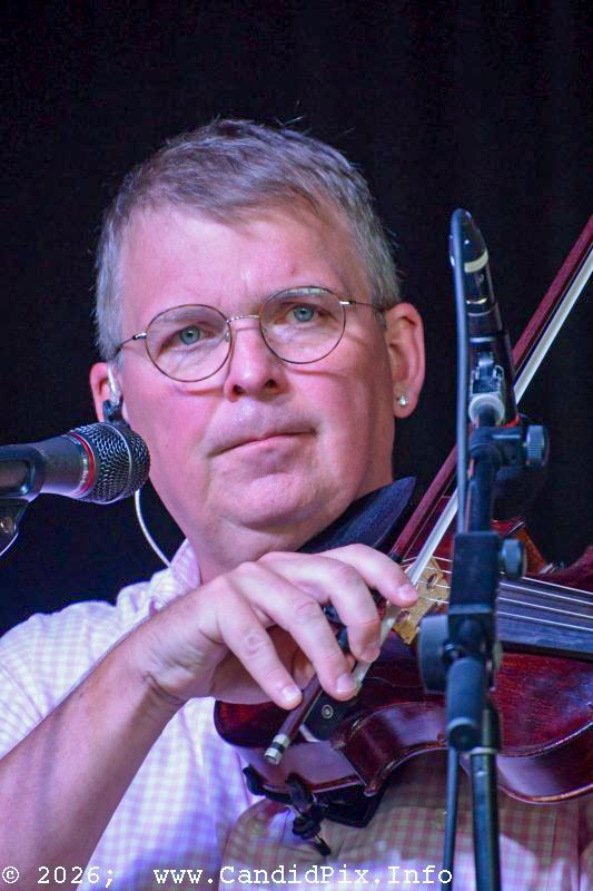 Chris Sexton with Nothin' Fancy at the 2026 Nothin' Fancy Bluegrass Festival - photo © Bill Warren