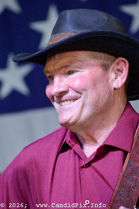 Curt Gausman with Nothin' Fancy at the 2026 Nothin' Fancy Bluegrass Festival - photo © Bill Warren