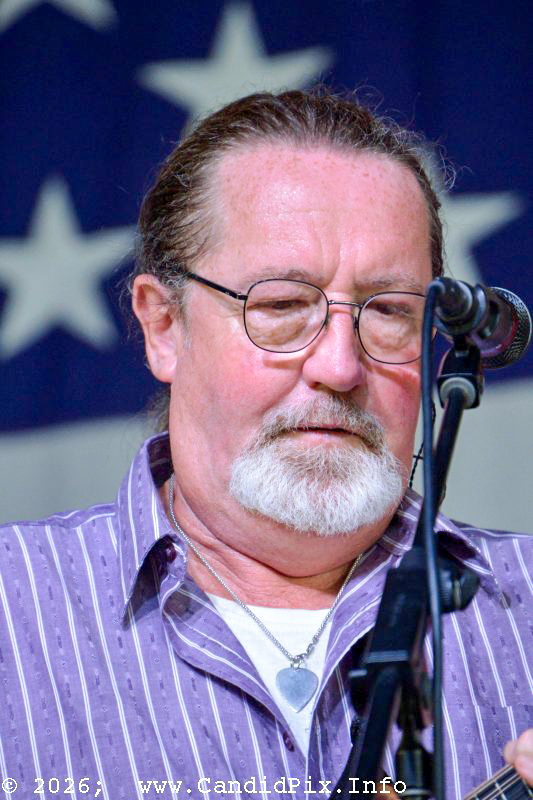 Mike Andes with Nothin' Fancy at the 2026 Nothin' Fancy Bluegrass Festival - photo © Bill Warren