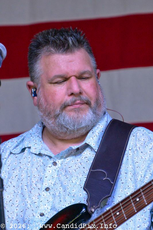 Jerry Cole with Authentic Unlimited at the 2026 Nothin' Fancy Bluegrass Festival - photo © Bill Warren