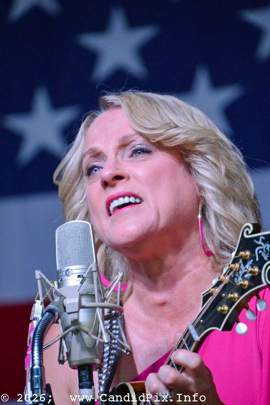 Rhonda Vincent with The Rage at the 2026 Nothin' Fancy Bluegrass Festival - photo © Bill Warren