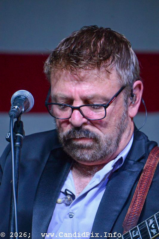 Ron Stewart filling in with Rhonda Vincent & The Rage at the 2026 Nothin' Fancy Bluegrass Festival - photo © Bill Warren
