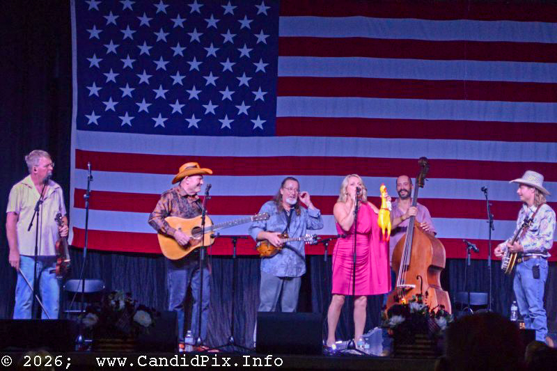 Rhonda Vincent joins Nothin' Fancy at the 2026 Nothin' Fancy Bluegrass Festival - photo © Bill Warren