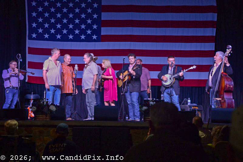 Nothin' Fancy joins Rhonda Vincent & The Rage at the 2026 Nothin' Fancy Bluegrass Festival - photo © Bill Warren