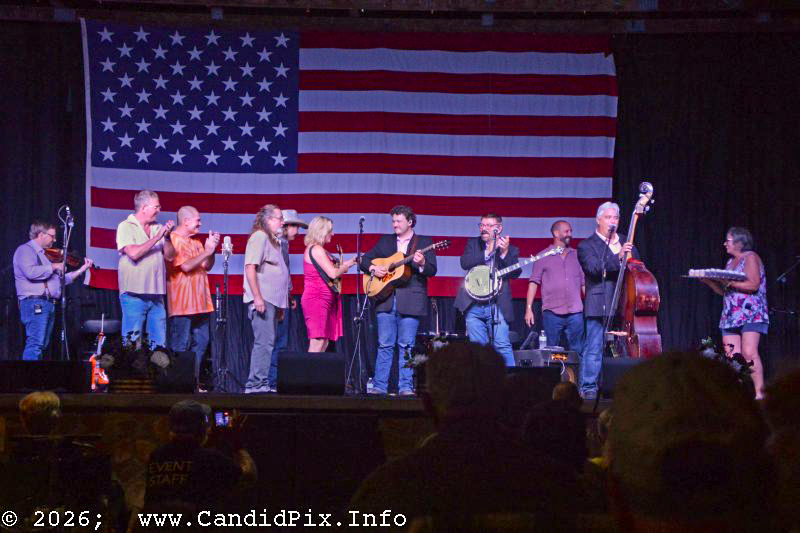 Nothin' Fancy joins Rhonda Vincent & The Rage at the 2026 Nothin' Fancy Bluegrass Festival - photo © Bill Warren