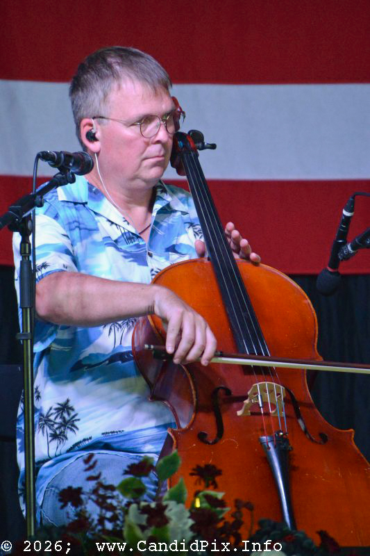 Chris Sexton with Nothin' Fancy at the 2026 Nothin' Fancy Bluegrass Festival - photo © Bill Warren