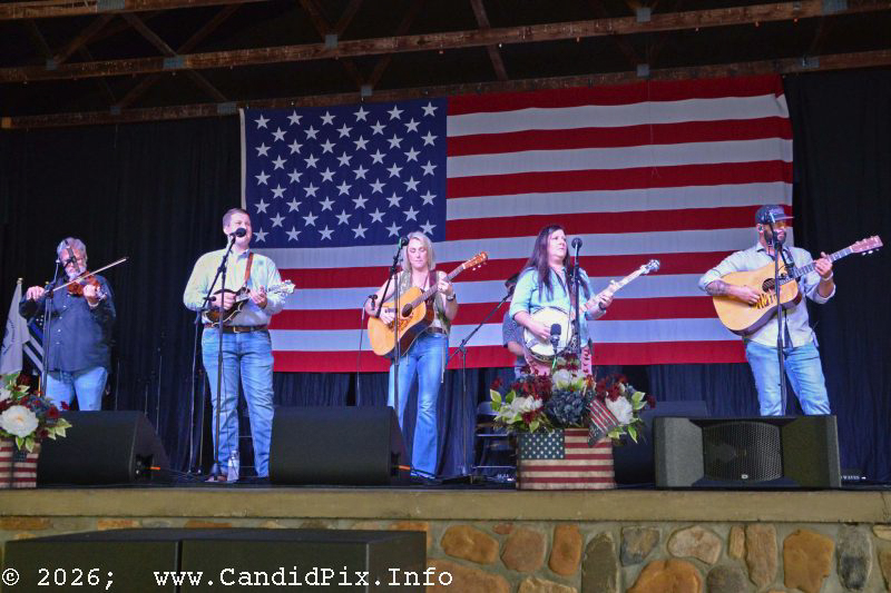 Amanda Cook Band at the 2026 Nothin' Fancy Bluegrass Festival - photo © Bill Warren