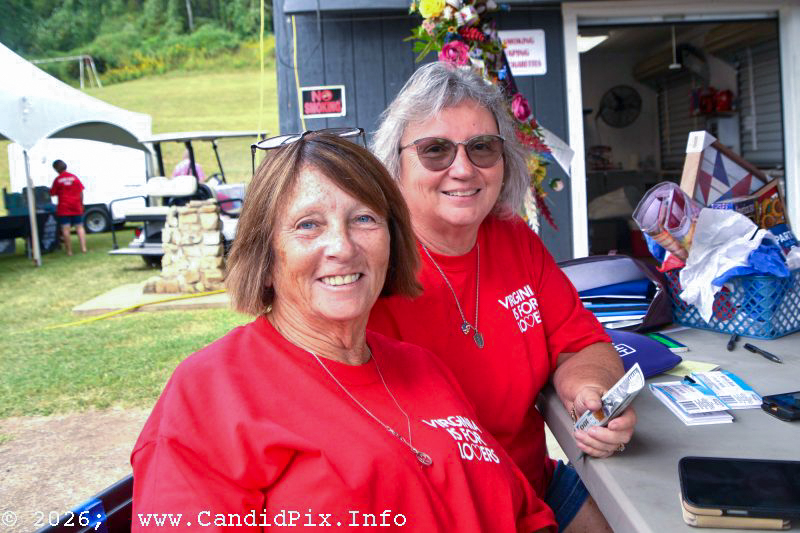 Christy Baker and Robyn Wines at the 2026 Nothin' Fancy Bluegrass Festival - photo © Bill Warren