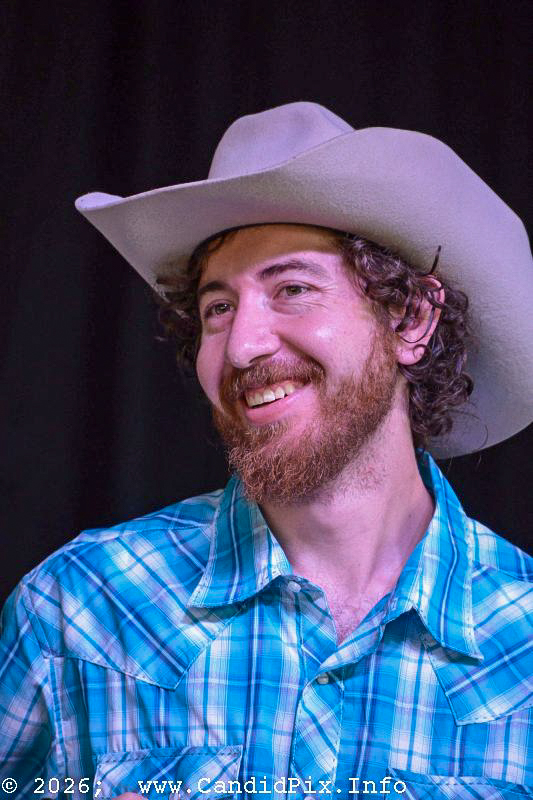 Jesse Personeni with The Malpass Brothers at the 2026 Nothin' Fancy Bluegrass Festival - photo © Bill Warren