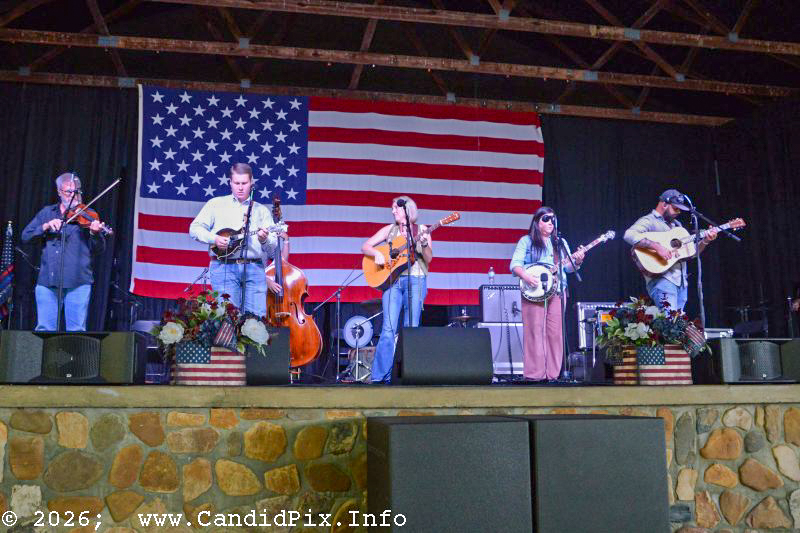 Amanda Cook Band at the 2026 Nothin' Fancy Bluegrass Festival - photo © Bill Warren
