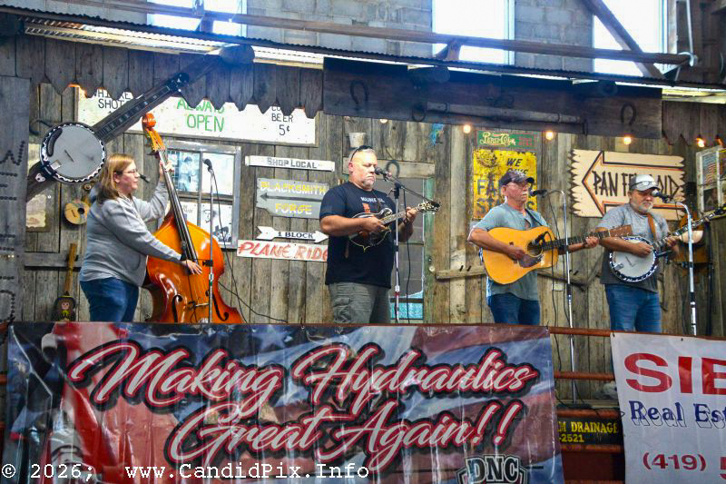 Steve Scott & The Scott Brothers at the 2026 Van Wert County Bluegrass Festival - photo © Bill Warren