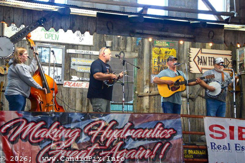 Steve Scott & The Scott Brothers at the 2026 Van Wert County Bluegrass Festival - photo © Bill Warren