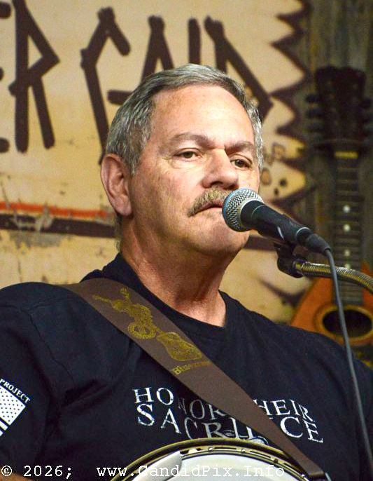 Don Fraley with Crossroads at the 2026 Van Wert County Bluegrass Festival - photo © Bill Warren