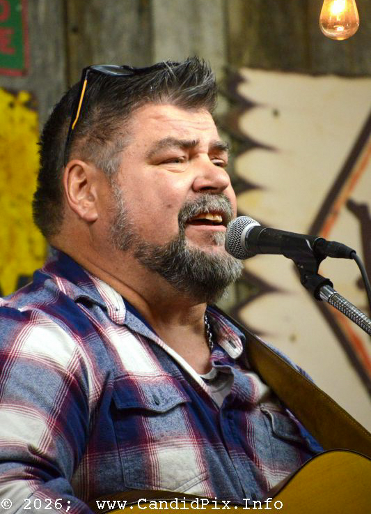 Jeff Tackett with The Tacketts at the 2026 Van Wert County Bluegrass Festival - photo © Bill Warren