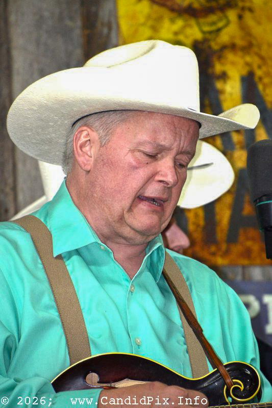 Kevin Prater at the 2026 Van Wert Country Bluegrass Festival - photo © Bill Warren