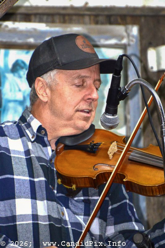 Gil Benson at the 2026 Van Wert Country Bluegrass Festival - photo © Bill Warren