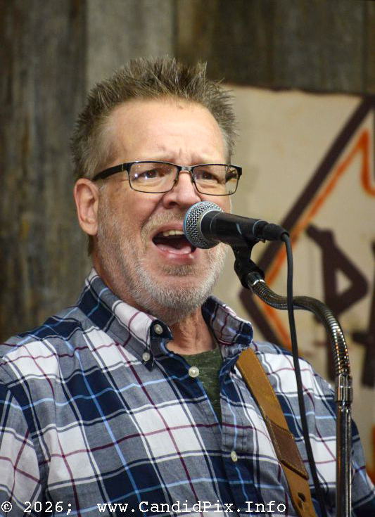 Brad Lambert with New Outlook at the 2026 Van Wert Country Bluegrass Festival - photo © Bill Warren
