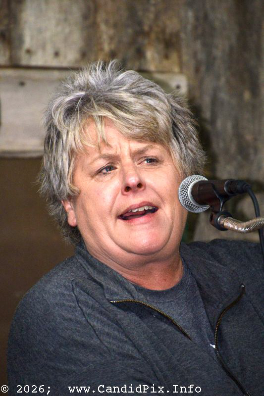 Lori Lambert with New Outlook at the 2026 Van Wert Country Bluegrass Festival - photo © Bill Warren