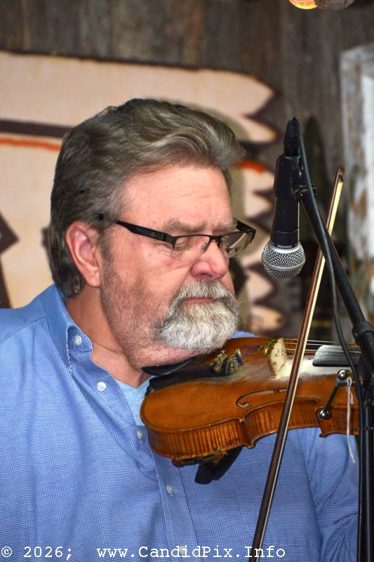 Jeff Hardin with New Outlook at the 2026 Van Wert Country Bluegrass Festival - photo © Bill Warren