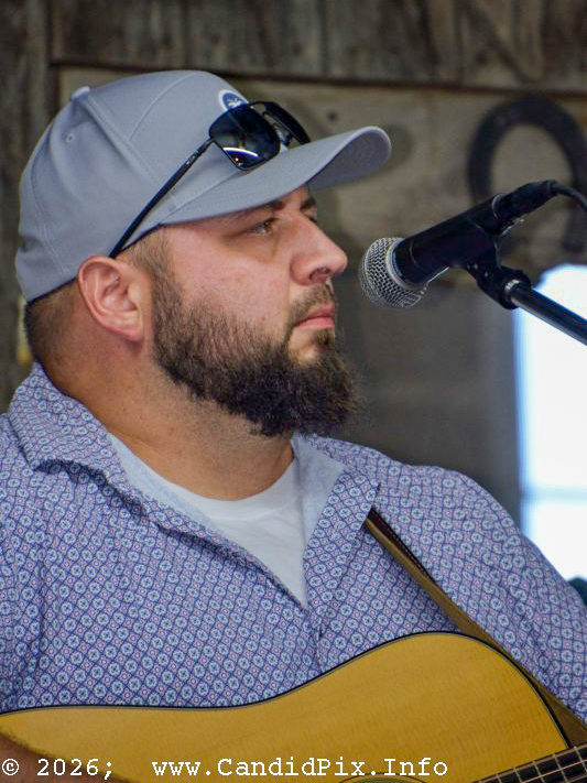 Ronnie Blankenship with Blue Roads at the 2026 Van Wert Country Bluegrass Festival - photo © Bill Warren