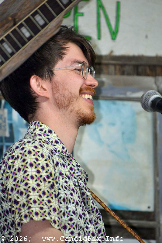 Ronnie Blankenship with Blue Roads at the 2026 Van Wert Country Bluegrass Festival - photo © Bill Warren