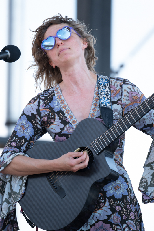 Katia "Pixie" Racine of Pixie and the Party Grass Boys, 54th Annual Walnut Valley Festival, Friday, September 18th, 2026. Winfield, Kansas. Photo by Jeromie Stephens © 2026
