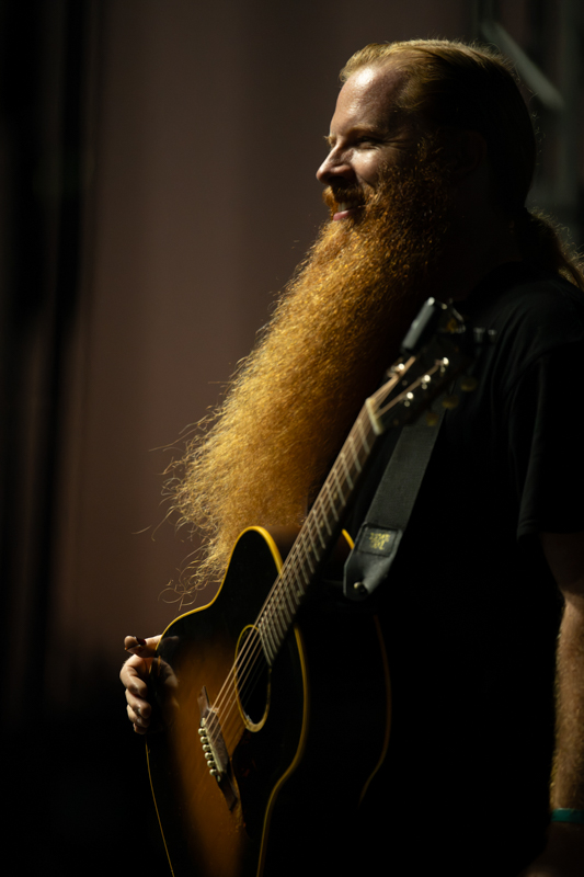 Nick Norris of Nashville, TN, took 3rd place in both the National Flat Pick Guitar and International Finger Style Guitar competitions, 54th Annual Walnut Valley Festival, Friday, September 18th, 2026. Winfield, Kansas. Photo by Jeromie Stephens © 2026