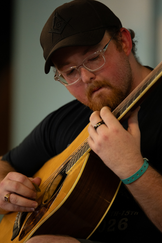 Anthone Powell placed 2nd in the Nation Flat Pick Guitar competition and took 1st in National Mandolin competition, 54th Annual Walnut Valley Festival, Saturday, September 19th, 2026. Winfield, Kansas. Photo by Jeromie Stephens © 2026
