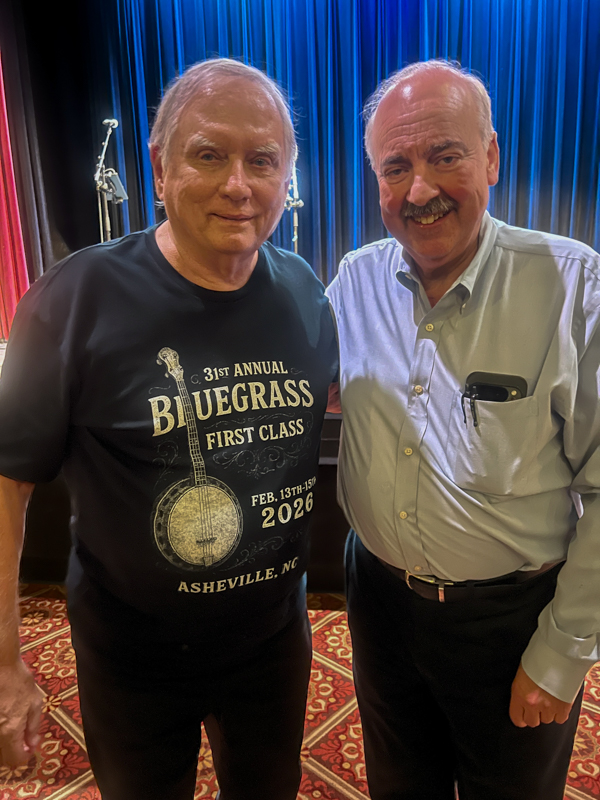 Milton Harkey and Jeff Branch at Zoograss 2026 - photo © Sandy Hatley