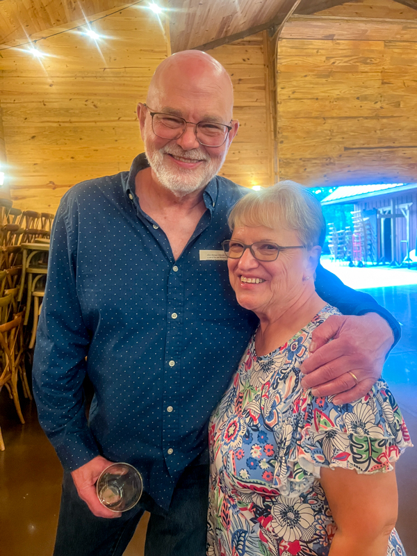 Sammy Shelor and Deb Mills at Allen Mills' Celebration of Life (9/20/26) - photo © Sandy Hatley