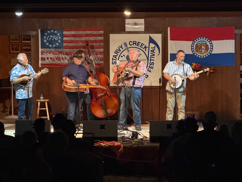 Rickey Wasson's J.D. Crowe tribute show at the 2026 Starvy Creek Fall Bluegrass Festival - photo © Charlie Herbst