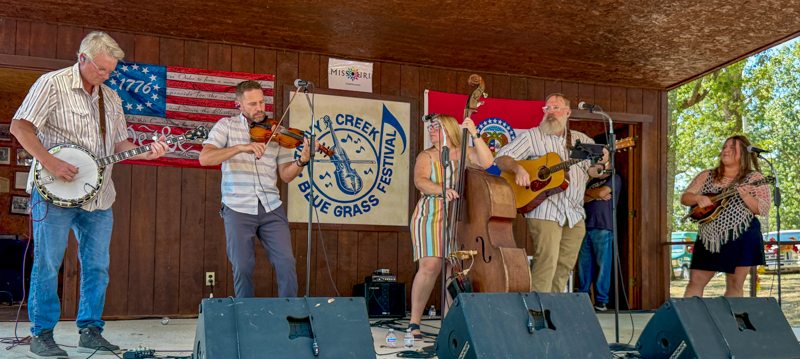 Casey & The Atta Boys at the 2026 Starvy Creek Fall Bluegrass Festival - photo © Charlie Herbst