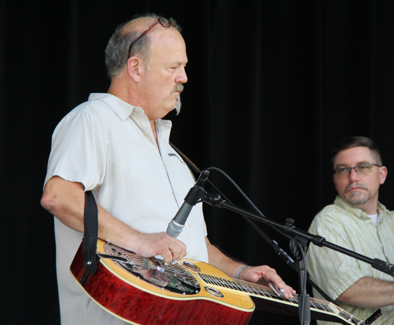 David Nance with the Camp Springs Bluegrass Band at the 2026 Camp Springs Labor Blue Grass Festival - photo © Laura Tate Photography