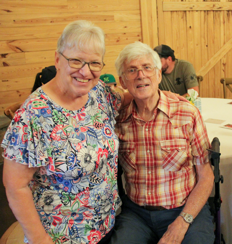 Deb Mills and Tom Gray at Allen Mills' Celebration of Life (9/20/26) - photo © Sandy Hatley