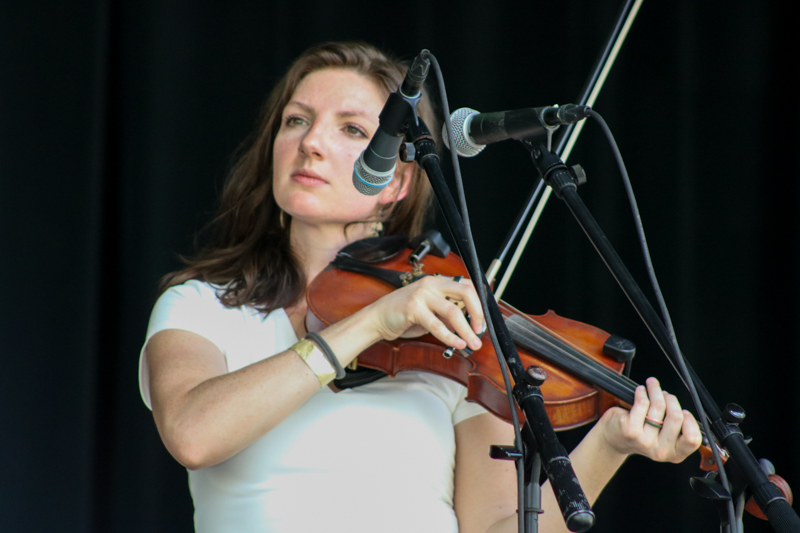 Tori Jackson with Wildwood Drive again at the 2026 Camp Springs Labor Blue Grass Festival - photo © Laura Tate Photography