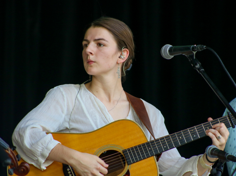 Ellie Morris with Wildwood Drive again at the 2026 Camp Springs Labor Blue Grass Festival - photo © Laura Tate Photography