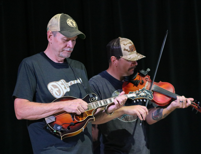 Danny Roberts and Jamie Harper with The Grascals at the 2026 Camp Springs Labor Blue Grass Festival - photo © Laura Tate Photography