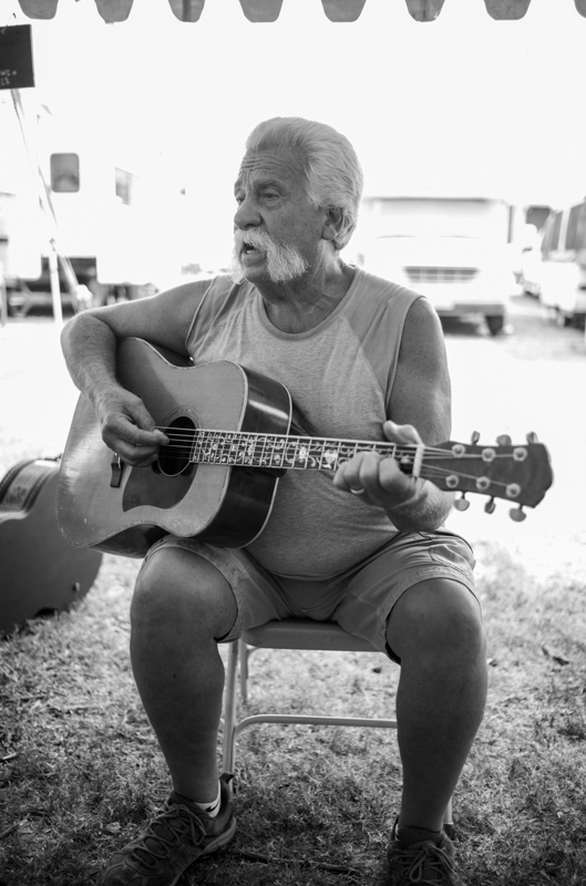 Jimmy Philips, Pickin' Parlor campsite, 54th Annual Walnut Valley Festival, Tuesday, September 16th, 2026. Winfield, Kansas. Photo by Jeromie Stephens © 2026