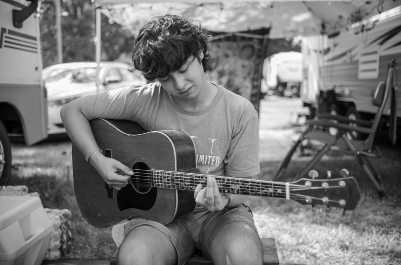 JonPaul Sepulveda, Pickin' Parlor campsite, 54th Annual Walnut Valley Festival, Thursday, September 18th, 2026. Winfield, Kansas. Photo by Jeromie Stephens © 2026