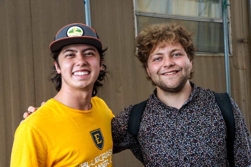Guitarist JonPaul Sepulveda and fiddler Jackson Earles at the 2026 Walnut Valley Festival - photo © G. Nicholas Hancock.jpg