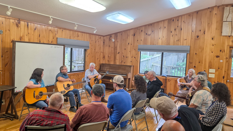 Guitar Methodology Workshop with Alyssa White, Chester McMillian, and Jim Lloyd at the 2026 JAM retreat