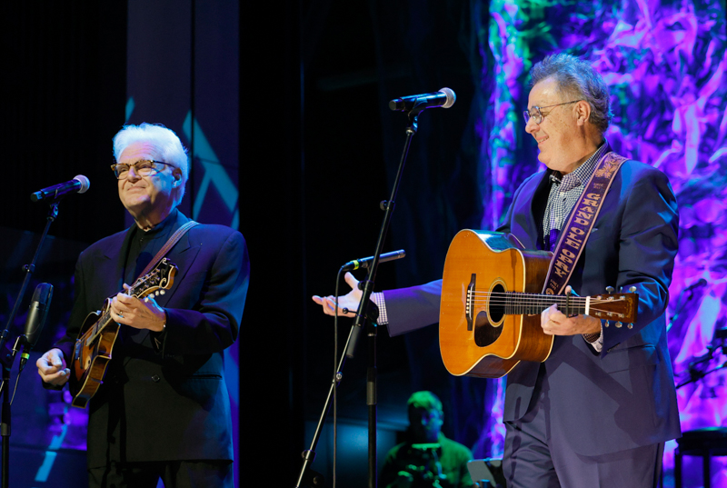 Ricky Skaggs and Vince Gill perform onstage during the Country Music Hall of Fame and Museum Class of 2026 Medallion Ceremony at Country Music Hall of Fame and Museum on October 18, 2026 in Nashville, Tennessee. (Photo by Jason Kempin/Getty Images for Country Music Hall of Fame and Museum)
