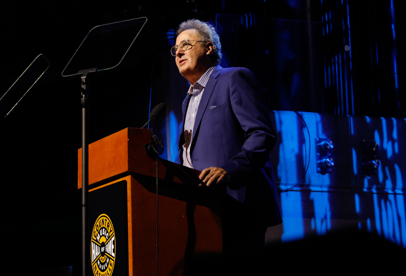 Vince Gill speaks onstage during the Country Music Hall of Fame and Museum Class of 2026 Medallion Ceremony at Country Music Hall of Fame and Museum on October 18, 2026 in Nashville, Tennessee. (Photo by Jason Kempin/Getty Images for Country Music Hall of Fame and Museum)